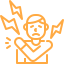 Sharp, burning or electric-like pain icon