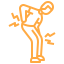 Pain that worsens with movement icon