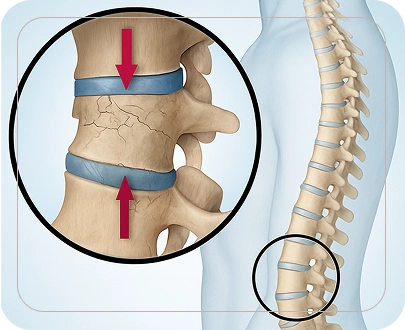 Types of Vertebral Compression<br />
